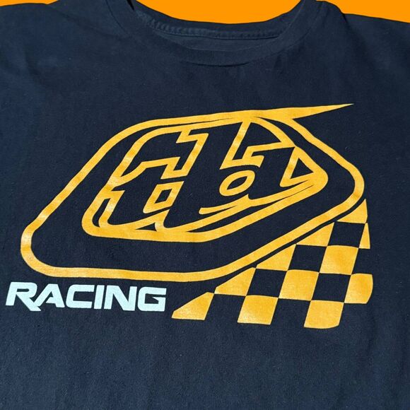 Troy Lee Designs T Shirt Mens Size L Black Short Sleeve Motorcycles Adult Casual - Picture 3 of 7